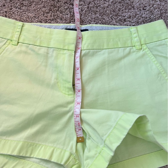 {J.Crew} Neon Yellow Chino Shorts - Picture 7 of 7